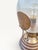 Vintage Revival French Brass, Glass and Wood Hurricane Table Lamp, 1960s For Sale - Image 15 of 18