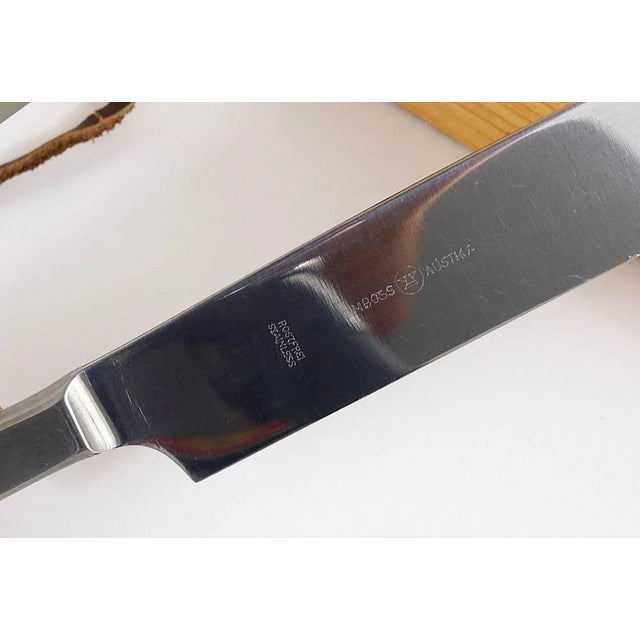 Boxed Amboss 2050 Carving Knives and Fork attributed to Helmut Alder, Austria, 1950s, Set of 3 For Sale - Image 9 of 10