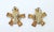Metal 1960's Amber Crystal & Rhinestone Starburst Earrings For Sale - Image 7 of 12