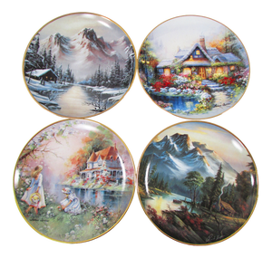 Decorative Four Seasons Wall Plates, 1992, Set of 4