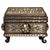 Early 19th Century Antique 19th Century Indian Bidriware Pandan Silver & Brass Casket Jewelry Box For Sale - Image 5 of 12