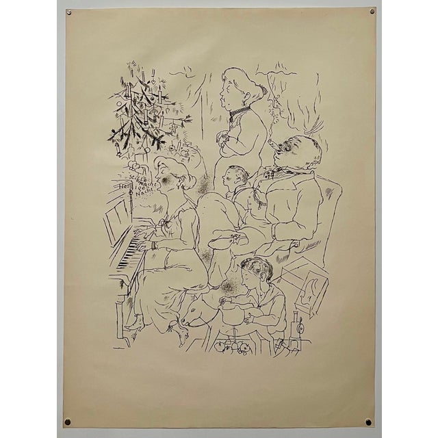 Tan George Grosz, Large George Grosz 1923 Lithograph Die Rauber German Expressionism Wpa Realism For Sale - Image 8 of 16