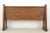 Mid 20th Century Reclaimed Gothic 5 Ft. Oak Church Pew Bench For Sale - Image 10 of 10