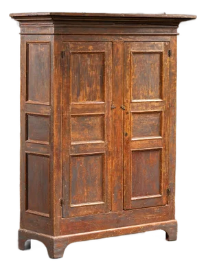 Mid-19th Century Painted Pine Cupboard