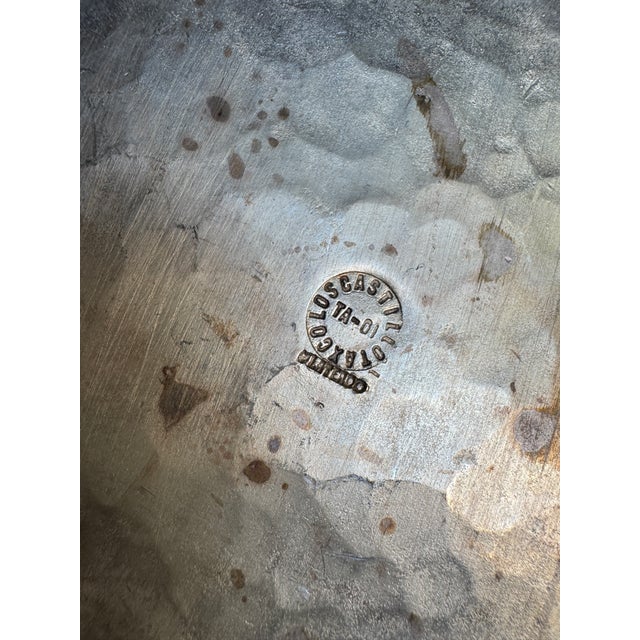 Mid 20th Century Los Castillo Silver Plate Pitcher With Malachite-Inlaid Parrot Handle For Sale - Image 11 of 11