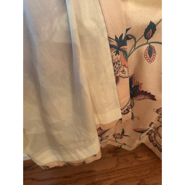 1970s Vintage Mid Century Tonquin Pleated Drapes- Set of 4 For Sale - Image 5 of 7