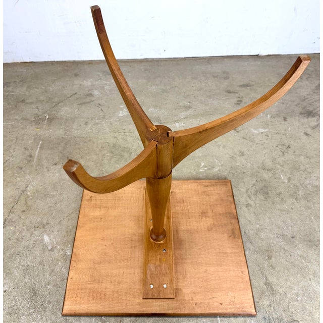 Vintage Shaker Workshops Maple Three-Leg Side Table For Sale In New York - Image 6 of 12