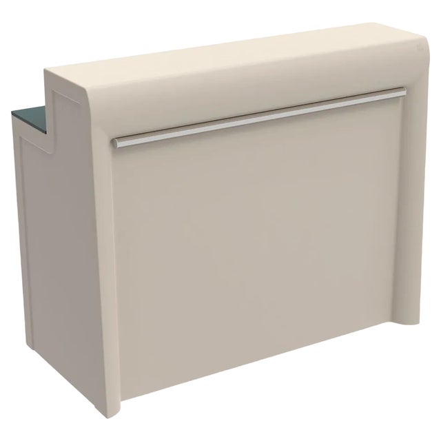 Straight Cream Lacquered Classe Bar by Mowee For Sale