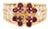 Boucheron - Gold Diamond Ruby Ring, Size 5.75 For Sale