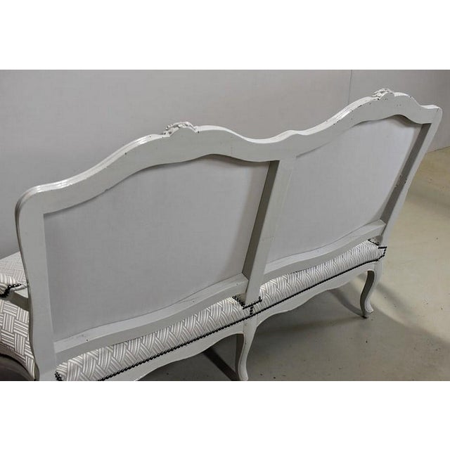 19th Century Louis XV Living Room Sofa and Armchairs, Set of 4 For Sale - Image 13 of 18