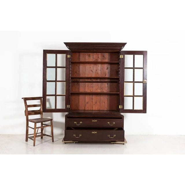 English Glazed Mahogany Bookcase, Early 19th Century For Sale - Image 4 of 17
