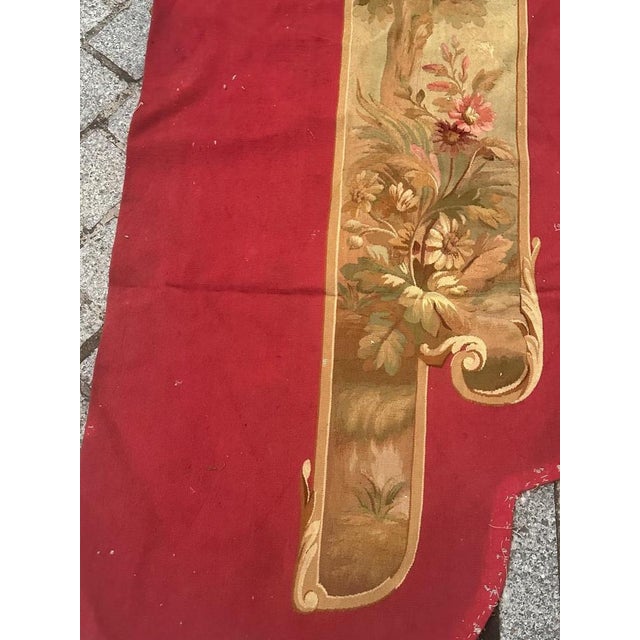 Antique French Handwoven Aubusson Tapestry for Valance, 1890s For Sale - Image 17 of 18
