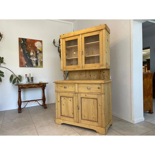 Wilhelminian Natural Wood Cabinet For Sale - Image 5 of 16