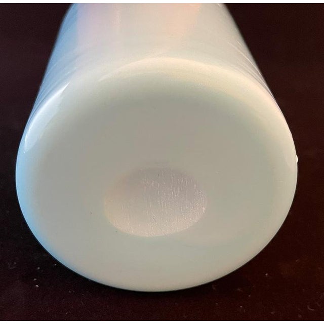 Glass Early 20th Century Portieux Vallerysthal Aqua Blue French Perfume Decanter For Sale - Image 7 of 10