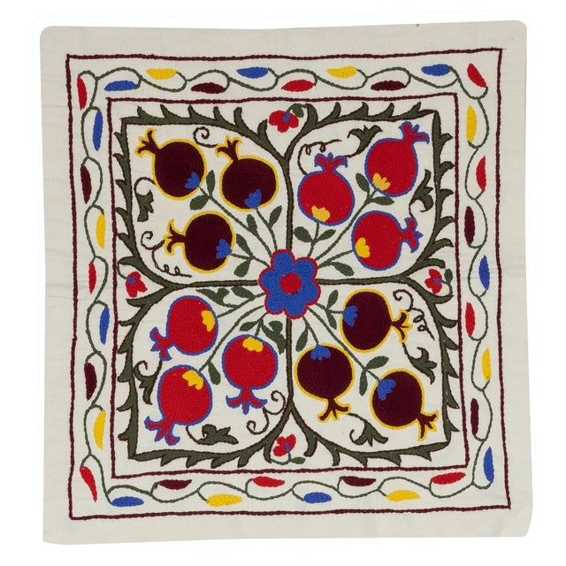 17"x19" Embroidered Cotton Cushion Cover. New Pillowcase. Modern Lace Pillow For Sale