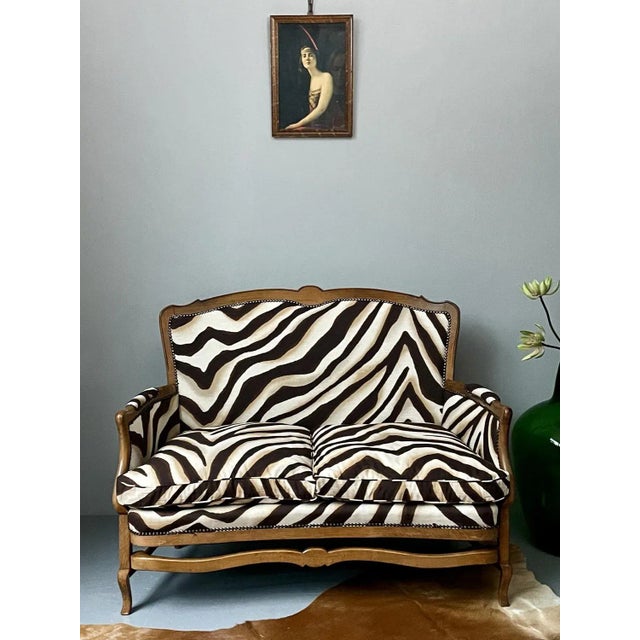 Ralph Lauren Zebra Loveseat Chairish