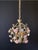 1960s Antique Iron and Porcelain Chandelier, 1960s For Sale - Image 5 of 17