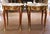 French Pair of Mid-C. French Louis XV Marble-Top Mahogany & Ormolu Mounted Side Tables For Sale - Image 3 of 11