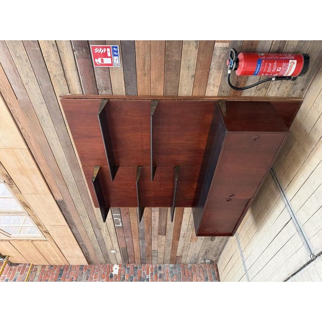 Scandinavian Wooden Shelf, 1960s For Sale - Image 3 of 10