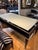 Black Writing Desk With Cream Leather Insert For Sale - Image 4 of 4