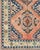 Textile Vintage Oushak Rug From Turkey With Medallions in Salmon Pink and Blue For Sale - Image 7 of 8