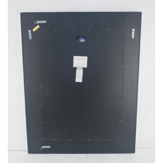 Mid-Century Modern Turquoise Green Colored Shell Tile Frame 38x48 Rectangle Frame Wall Mirror MINT! For Sale - Image 3 of 12