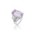 20.96 Oval Light Pink Kunzite and Diamond in Platinum Filigree Cocktail Ring Size 7 For Sale - Image 9 of 10