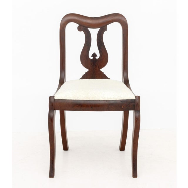 American Classical Mahogany Side Chairs, Pair For Sale In New York - Image 6 of 9