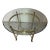La Barge Hollywood Regency Brass Oval Table For Sale
