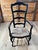 Wood Country Style Ebonized Wood Ladderback Dining Chairs With Rush Seats -Set of 10 For Sale - Image 7 of 17