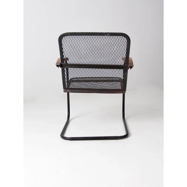 Black Mid 20th Century Mid-Century Patio Chair For Sale - Image 8 of 11