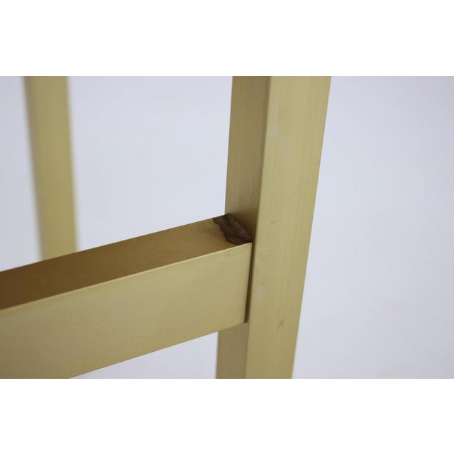 Black Italian Brass and Glass Side Table, 1960s For Sale - Image 8 of 15