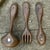 Vintage Arnels Brand Ceramic Wall Hanging Oversized Spoon, Fork & Ladle Decorated With Mushrooms - Set of 3 For Sale - Image 4 of 9
