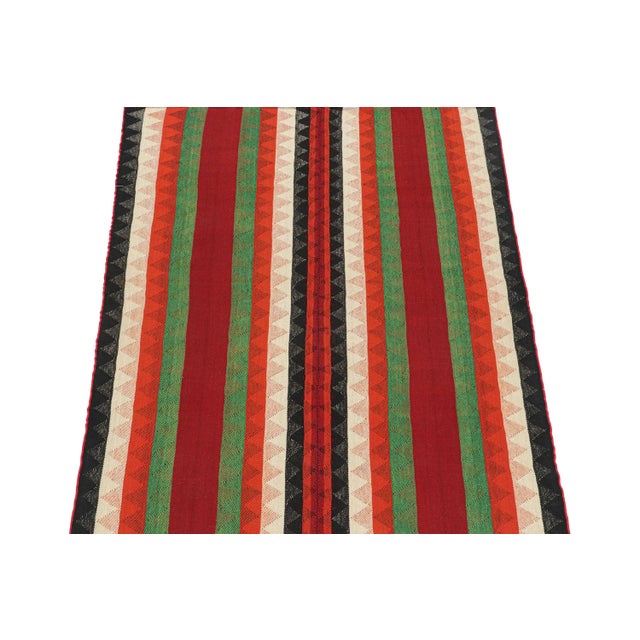 Tribal 1950s Vintage Persian Kilim With Multicolor Stripes by Rug & Kilim For Sale - Image 3 of 8
