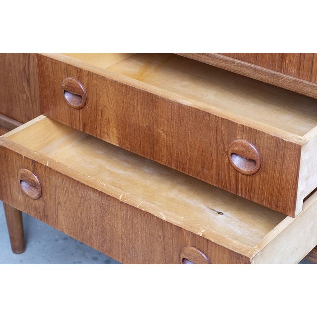 Wood Teak Veneer Sideboard, 1960s For Sale - Image 7 of 15