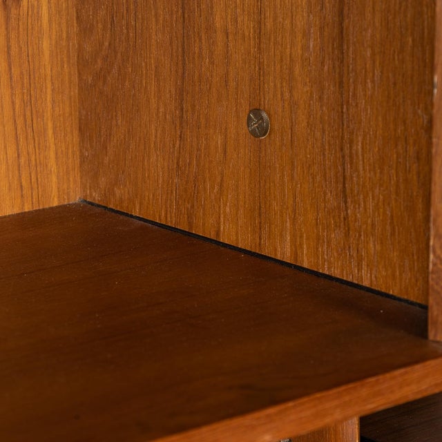 Vintage 20th Century Italian Modular Teak Wall Cabinet, 1960s For Sale - Image 11 of 18