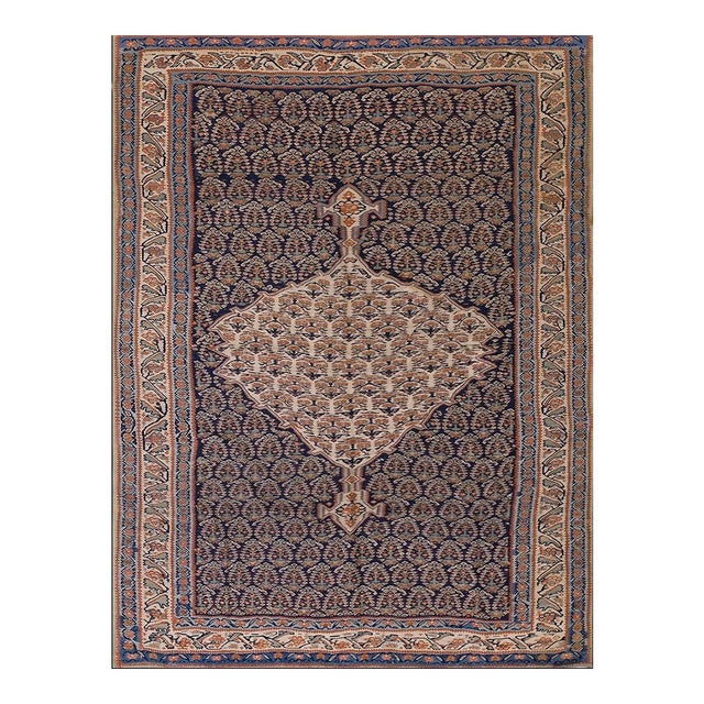 19th Century W. Persian Senneh Kilim ( 4'3" x 5'10" - 103 x 178 ) For Sale