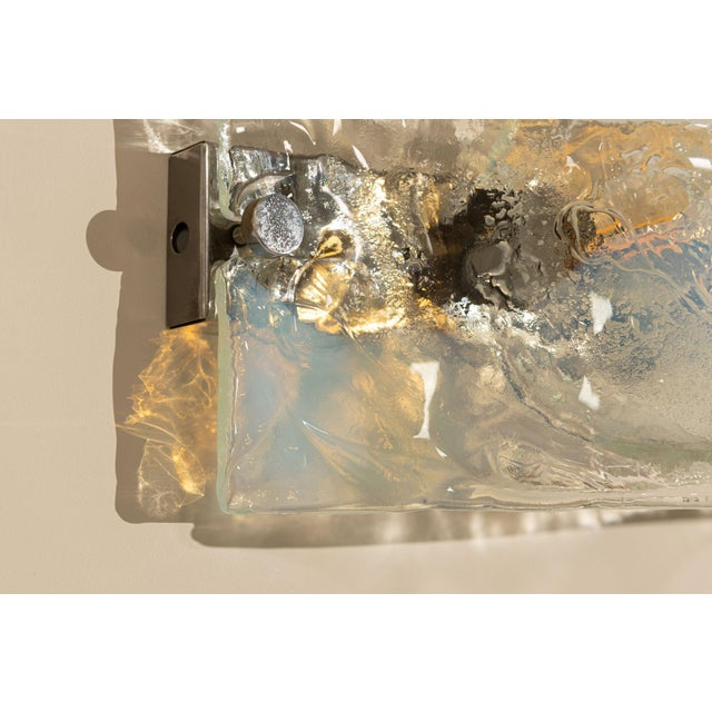 Model LP276 Wall Lamp in Crystal and Blue Murano Glass by Carlo Nason for A.V. Mazzega, Italy, 1970s For Sale - Image 14 of 15