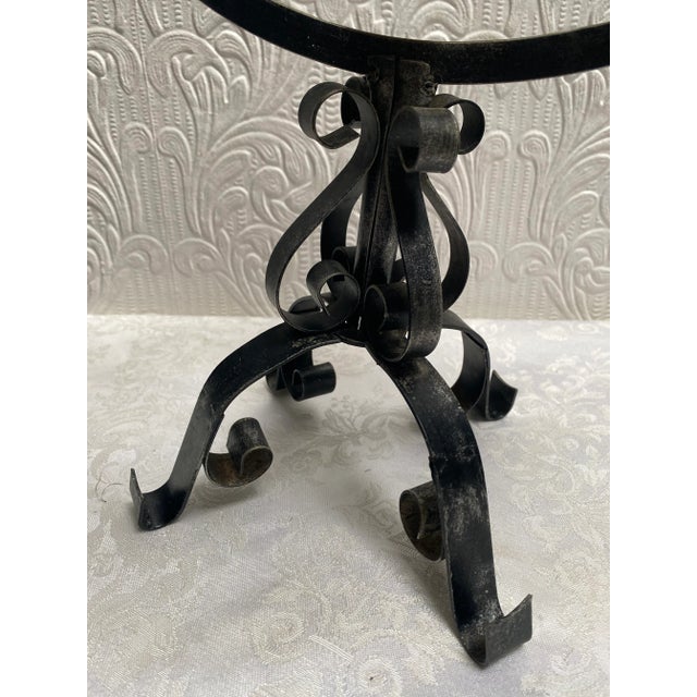 Mid-Century Modern Brass and Iron Hand Made Globe For Sale - Image 10 of 12