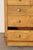 Wood Late 19th Century English Victorian Large Two Over Three Pine Chest With Extra Deep Bottom Drawer For Sale - Image 7 of 10