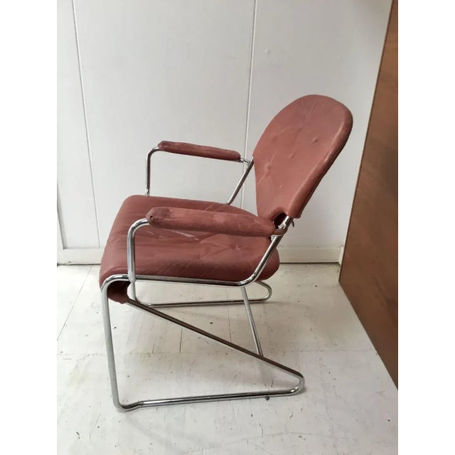 Animal Skin Swedish Desk Chair by Sam Larsson for Dux, 1970s For Sale - Image 7 of 8