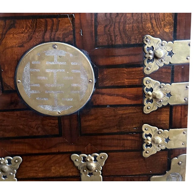 Traditional Fine Antique Korean Wedding Bandaji Chest Joseon Dynasty For Sale - Image 3 of 12