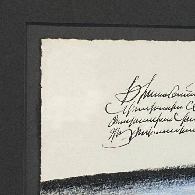 Saul Steinberg Signed Lithograph "Annuit Coeptis" 1960s Mid-Century Modern Framed Art For Sale In Dallas - Image 6 of 13