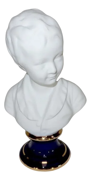 Small Bust of Alexandre Brongniart in Biscuit Porcelain in the style of J.A. Houdon