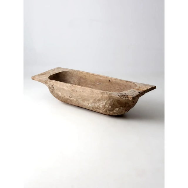 Antique 19th Century American Hand Hewn Dough Bowl For Sale - Image 6 of 18