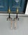 Late 19th Century Federal Style Antique Andirons | Brass Urn Finials & Black Iron Fireplace Dogs | 18th–19th Century Style For Sale - Image 5 of 6
