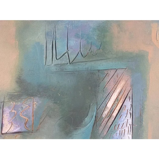 Hector Ramirez Ortega, Composition, 1989, Mixed Media on Canvas For Sale - Image 4 of 7