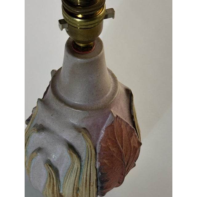 Brutalist Ceramic Pottery Table Lamp by Bernard Rooke, 1960s For Sale - Image 6 of 10