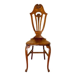 North American Antique Wood Chair For Sale