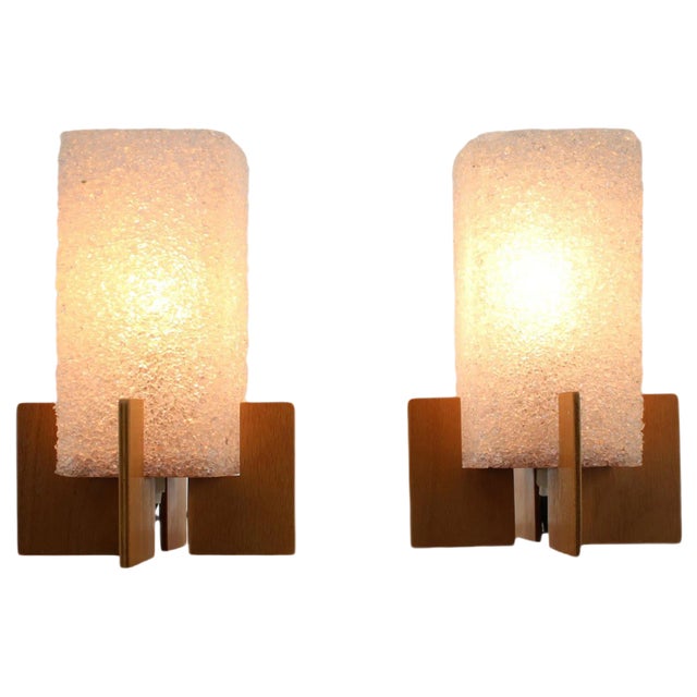 Mid-Century Space Age Rocket Table Lamps from Pokrok Zilina, 1970s, Set of 2 For Sale